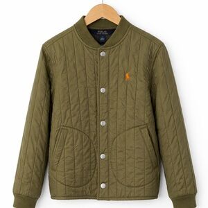 Size 6 Polo by Ralph Lauren Quilted Snap-Front Jacket